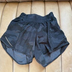 Lululemon 4” Black Camouflage Shorts